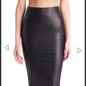 Commando FAUX LEATHER MIDI SKIRT BNWT L